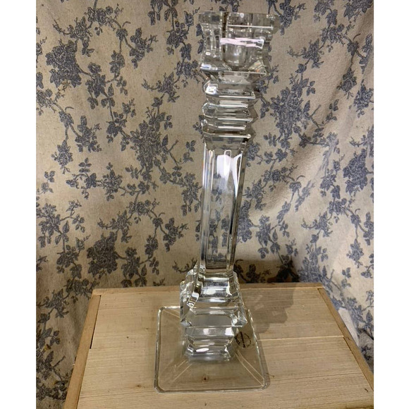 Towle Lead Crystal Candlestick 11.75" tall Candle Holder Czech Republic TOC41 - Picture 2 of 6